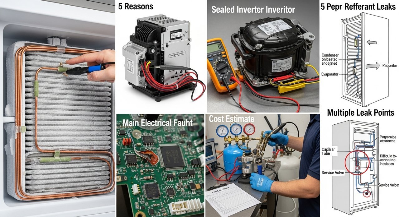 양문형 냉장고 냉매 누설 발생 시 수리비가 비싼 이유 5가지 총정리